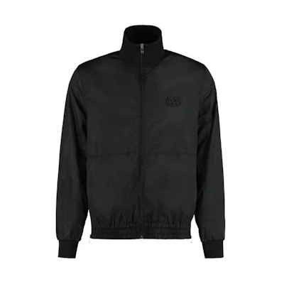 Valentino Black Zip-Up Loose-Fit Long-Sleeve Jacket 2V3CIL958LF-0NO