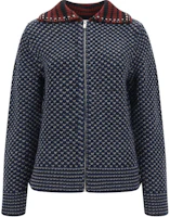 Valentino Blue Full-Print Long Sleeve Zip Jacket with Lapel Collar 5V3K300AAC1ZDG Valentino Blue Full-Print Long Sleeve Zip Jacket with Lapel Collar 5V3K300AAC1ZDG