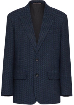 ヴァレンティノ ブルー 無地 ウール ブレザー オプティカル柄 デザイン WV3CEC057H5T36 Buy ヴァレンティノ ブルー 無地 ウール ブレザー オプティカル柄 デザイン WV3CEC057H5T36