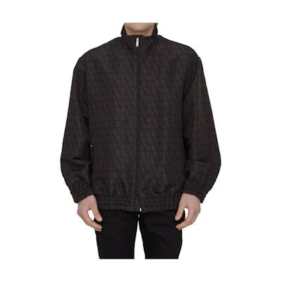 Valentino Brown Monogram Full-Zip Track Jacket NV3CI029-4GC-598