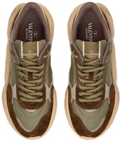 Valentino華倫天奴 織物 網眼 低筒 運動休閒鞋 男款 軍綠色 Shop Valentino華倫天奴 織物 網眼 低筒 運動休閒鞋 男款 軍綠色