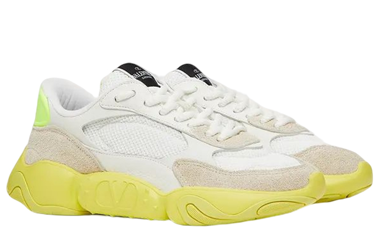 Shop Valentino Bubbleback ''Weiß Neo Gelb'' XY2S0F08KNZU87