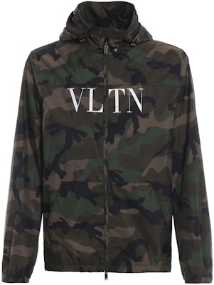 Valentino 迷彩尼龍拉鍊連帽外套 軍綠色 RV3CI351FVHF00 Buy Valentino 迷彩尼龍拉鍊連帽外套 軍綠色 RV3CI351FVHF00