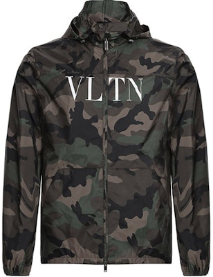 Valentino 迷彩尼龍拉鍊連帽外套 軍綠色 RV3CI351FVHF00 Order Valentino 迷彩尼龍拉鍊連帽外套 軍綠色 RV3CI351FVHF00