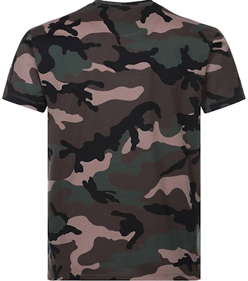 华伦天奴迷彩标志印花T恤 军绿色 RV3MG01LSEGF00 Lookbook 华伦天奴迷彩标志印花T恤 军绿色 RV3MG01LSEGF00