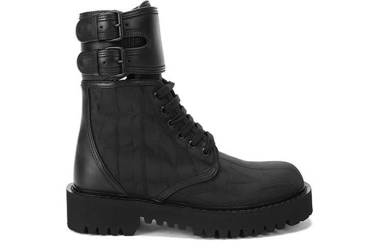 Order ヴァレンティノ VLTN キャンプサイト コンバットブーツ (黒) WY2S0E62-EYV-0NO