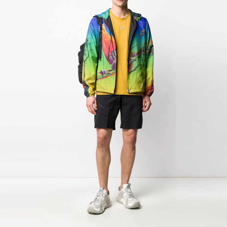 Lookbook Valentino 卡通印花拉链连帽外套 绿色 TV0CI35568984M