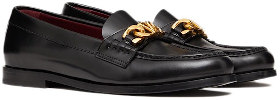 Valentino 華倫天奴 Vlogo 鍊條小牛皮樂福鞋 黑色 Lookbook Valentino 華倫天奴 Vlogo 鍊條小牛皮樂福鞋 黑色