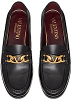 Valentino 華倫天奴 Vlogo 鍊條小牛皮樂福鞋 黑色 Shop Valentino 華倫天奴 Vlogo 鍊條小牛皮樂福鞋 黑色