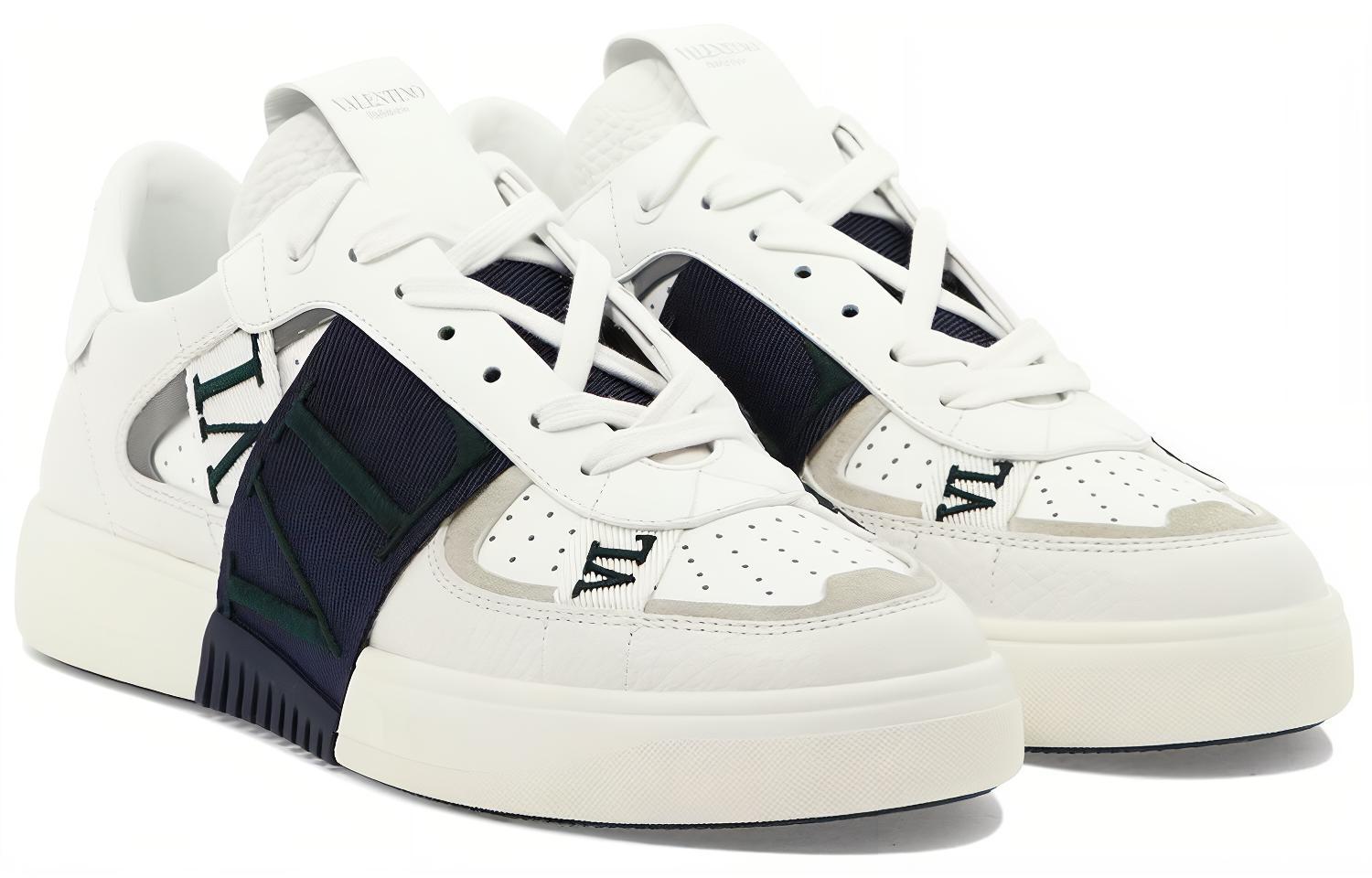Valentino Classic Fashion Sneaker 'White Green' 圖 3
