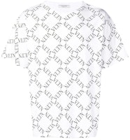 Valentino Kaos Pria Putih Logo Klasik Katun Lengan Pendek Crewneck. RV0MG01UUVCA01 Order Valentino Kaos Pria Putih Logo Klasik Katun Lengan Pendek Crewneck. RV0MG01UUVCA01