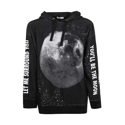 Valentino Classic Logo Pullover Sweatshirt Black TV3MF10C61714E