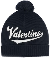 Valentino Comfortable Wool Knit Beanie - Deep Blue 1Y2HB01FLLG598 Valentino Comfortable Wool Knit Beanie - Deep Blue 1Y2HB01FLLG598