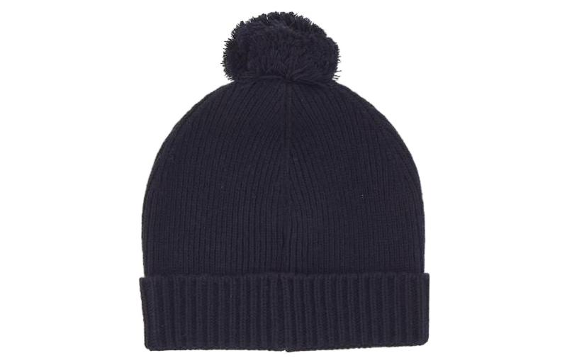 Lookbook 华伦天奴深蓝色舒适羊毛针织毛帽 1Y2HB01FLLG598