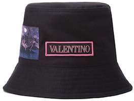 Valentino Cotton Patchwork Bucket Hat Unisex Black. XY2HGA11LXJ598 Valentino Cotton Patchwork Bucket Hat Unisex Black. XY2HGA11LXJ598