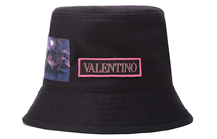 Order Topi Baldi Valentino Patchwork Kapas Uniseks Hitam. XY2HGA11LXJ598