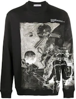 Valentino Crewneck Pullover Sweatshirt Black Long Sleeve Fit TV3MF09T60G15V Valentino Crewneck Pullover Sweatshirt Black Long Sleeve Fit TV3MF09T60G15V