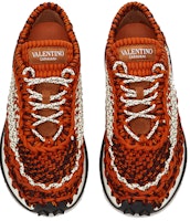 Valentino Kasut Tenun 'Orange Zest' VY0S0E41ZXBGL0 Shop Valentino Kasut Tenun 'Orange Zest' VY0S0E41ZXBGL0