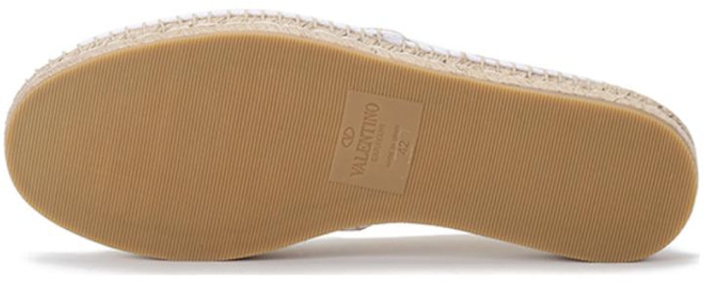 Valentino Fabric Espadrille 'White' VY2S0B73QCV0BO Details for Valentino Fabric Espadrille 'White' VY2S0B73QCV0BO
