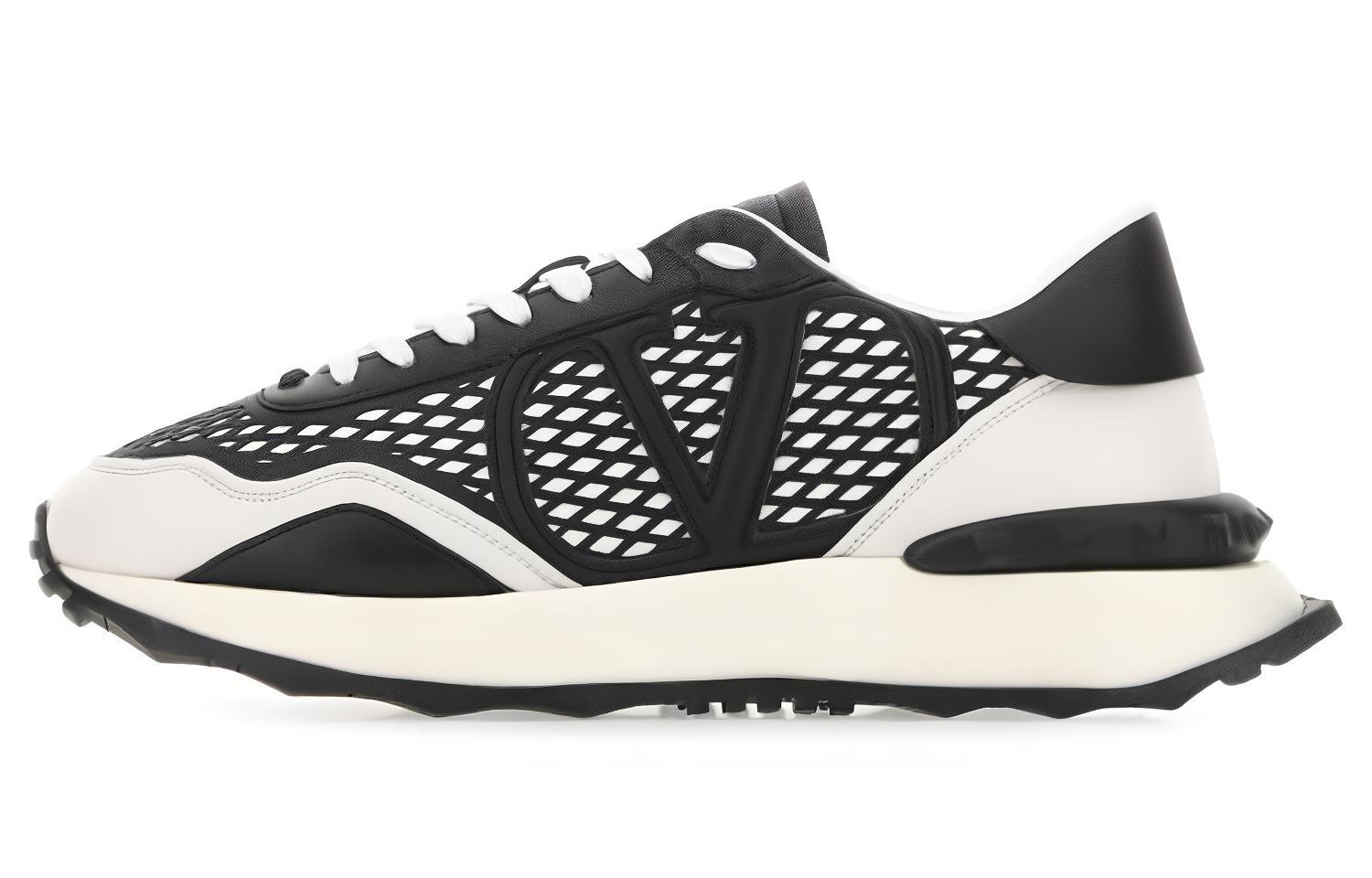 Valentino Fashion Band Low Top 'Black White'
