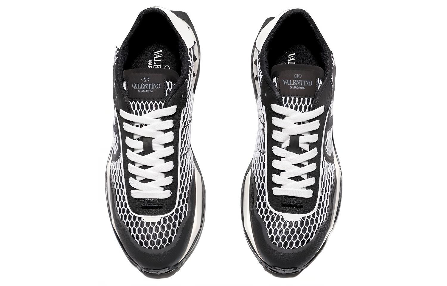 Valentino Fashion Band Low Top 'Black White' 圖 3