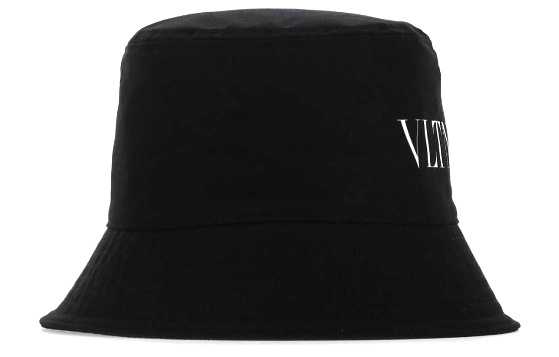 Lookbook Sombrero de Cubo Negro de Algodón Fashion Valentino. 1Y2HGA11UXI0NI