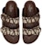 Valentino Flat Open Toe Slide 'Beige Hitam' 2Y0S0G80SBT6ZN