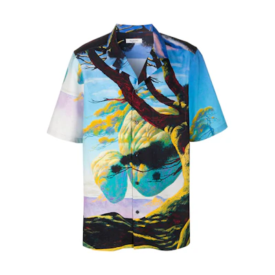 Valentino Floating Island SS21 Front Print Button-Up Shirt Floral TV0AA77165M81M