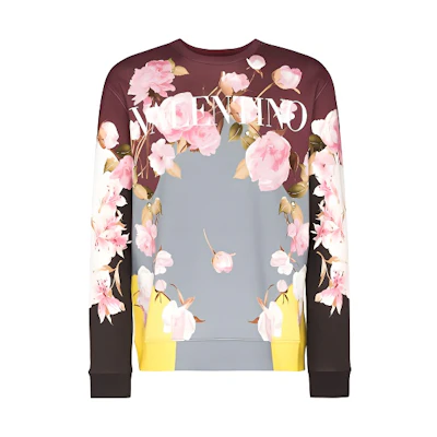 Valentino Floral Logo Sweatshirt Multicolor VMF18A7ENG63