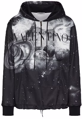 Valentino FW21 黑色連帽衫 星星標誌印花 WV3MF19H7M6C35 Buy Valentino FW21 黑色連帽衫 星星標誌印花 WV3MF19H7M6C35