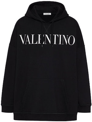 Valentino FW21 黑色字母印花寬鬆連帽衫 WV0MF20I7U80NI Buy Valentino FW21 黑色字母印花寬鬆連帽衫 WV0MF20I7U80NI