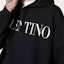 Sizing Valentino FW21 黑色字母印花寬鬆連帽衫 WV0MF20I7U80NI