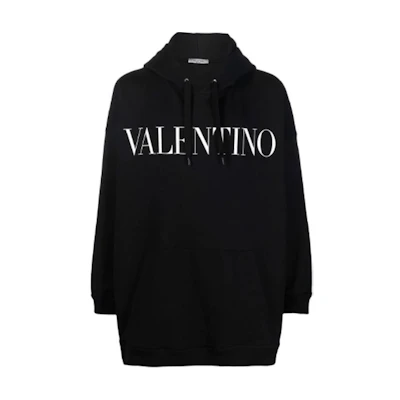 Valentino FW21 Black Letter Logo Sweatshirt Mens VMF20I7U80NI