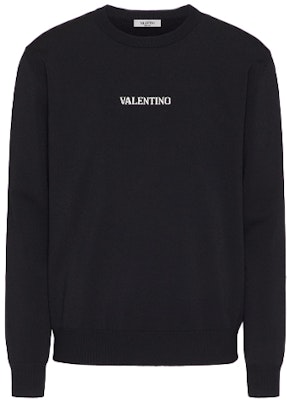 Valentino 2021秋冬黑色刺绣Logo圆领毛衣 WV3KC15Z7HS0NA Buy Valentino 2021秋冬黑色刺绣Logo圆领毛衣 WV3KC15Z7HS0NA