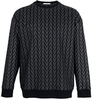 Valentino FW21 Black Printed Crewneck Pullover Sweatshirt WV0MF18X7SVN01 Valentino FW21 Black Printed Crewneck Pullover Sweatshirt WV0MF18X7SVN01