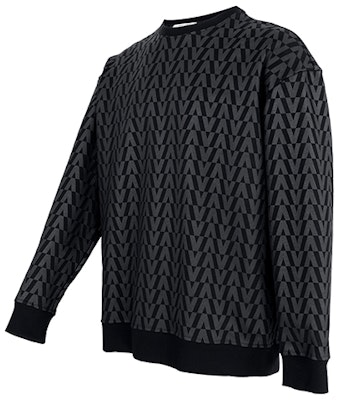 Valentino FW21 黑色印花圓領套頭衫衛衣 WV0MF18X7SVN01 Shop Valentino FW21 黑色印花圓領套頭衫衛衣 WV0MF18X7SVN01