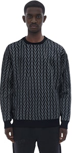 Valentino FW21 Crewneck Sweatshirt Hitam dengan Desain Cetak. WV0MF18X7SVN01 Details for Valentino FW21 Crewneck Sweatshirt Hitam dengan Desain Cetak. WV0MF18X7SVN01