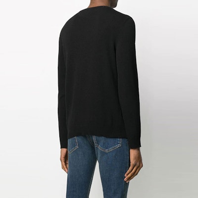 Valentino FW21 黑色羊毛字母Logo圓領毛衣設計。 VKC07K61V0NO Shop Valentino FW21 黑色羊毛字母Logo圓領毛衣設計。 VKC07K61V0NO