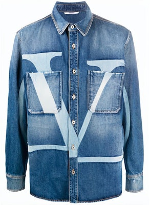 ヴァレンティノ FW21 ブルーデニムジャケット レタープリント&ボタン留め仕様。 UV3DB00G6H5598 Buy ヴァレンティノ FW21 ブルーデニムジャケット レタープリント&ボタン留め仕様。 UV3DB00G6H5598