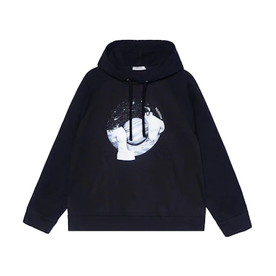 Valentino FW21 Cosmic Print Pullover Hoodie Men’s Black TV3MF08S60Q-18Q