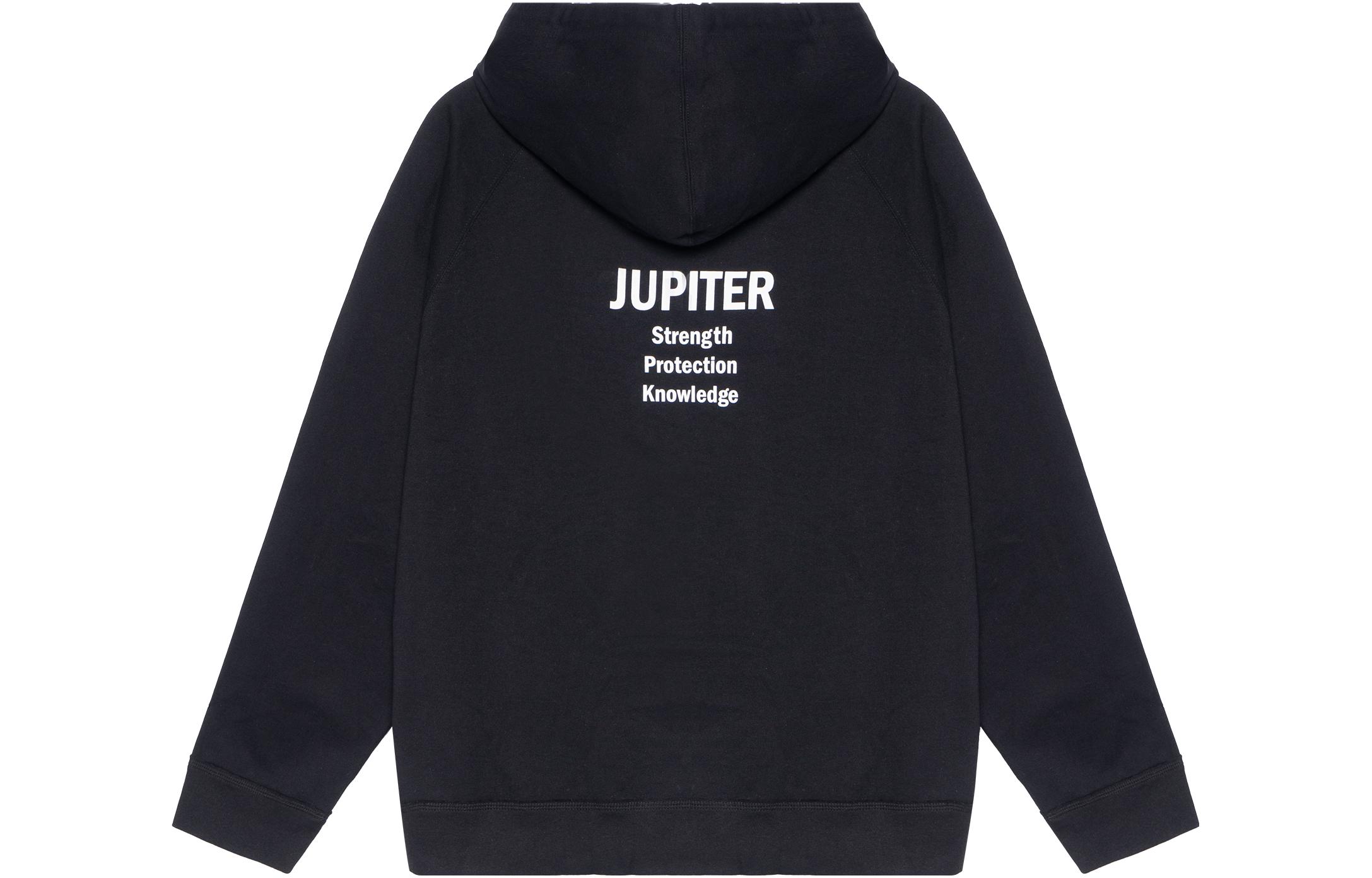 Lookbook Valentino FW21 Hoodie Pria Hitam Motif Cosmic Print TV3MF08S60Q-18Q