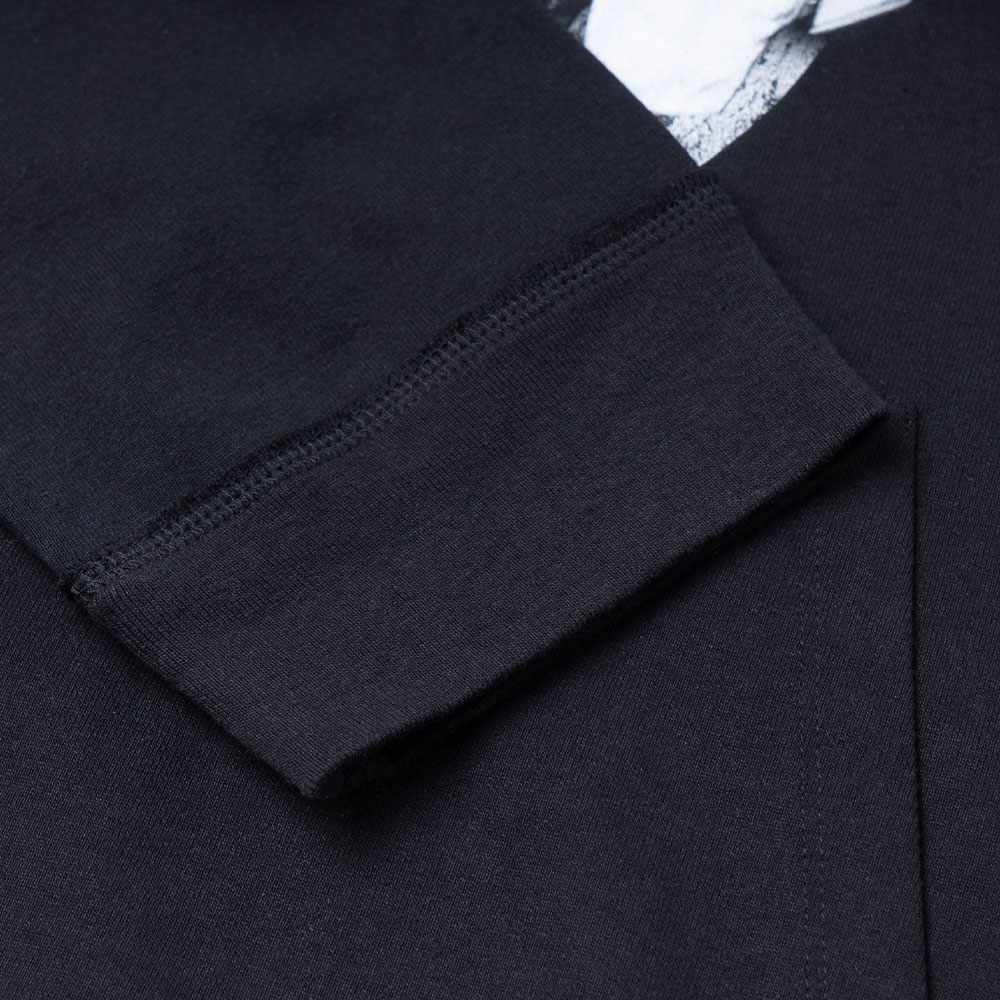 Sizing Valentino FW21 Hoodie Pria Hitam Motif Cosmic Print TV3MF08S60Q-18Q