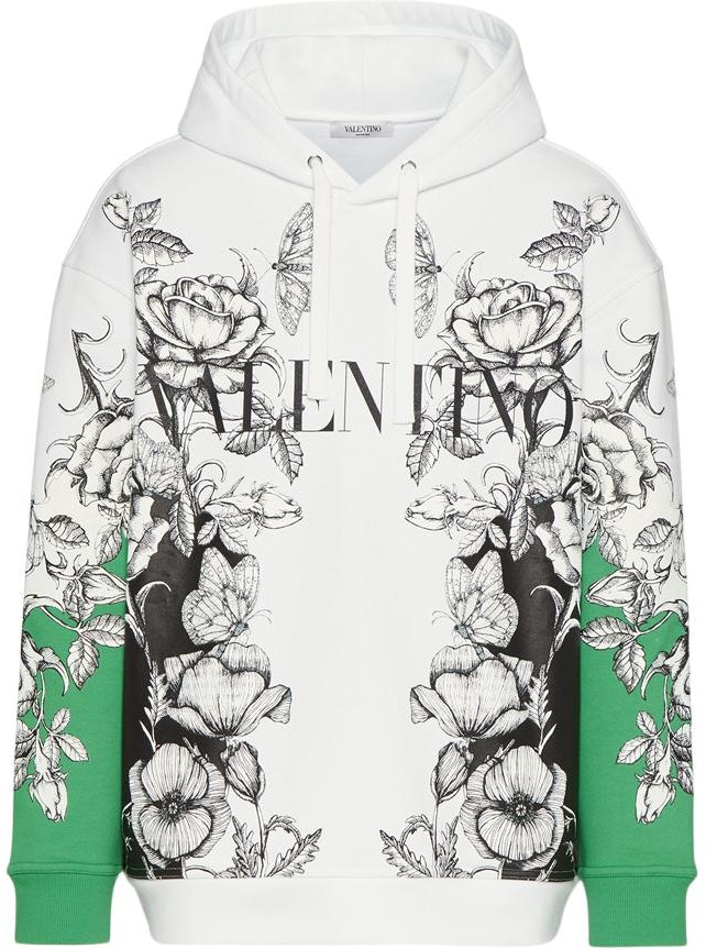 valentino-fw-21-dark-blooming-print-cotton-hoodie-white-green-long-sleeve-wv-3-mf-19-i7-l6-u23