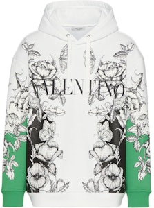 발렌티노 FW21 다크 블루밍 프린트 코튼 후디 화이트/그린 긴팔. WV3MF19I7L6U23 Buy 발렌티노 FW21 다크 블루밍 프린트 코튼 후디 화이트/그린 긴팔. WV3MF19I7L6U23