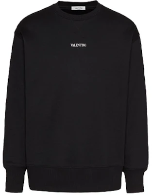 Valentino FW21 刺繡純棉圓領長袖上衣 黑色 男款 WV3MF18W7GF0NI Buy Valentino FW21 刺繡純棉圓領長袖上衣 黑色 男款 WV3MF18W7GF0NI