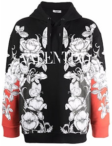 발렌티노 FW21 플로럴 로고 프린트 드로스트링 후디 남성 블랙 WV3MF19I7L6P90 Buy 발렌티노 FW21 플로럴 로고 프린트 드로스트링 후디 남성 블랙 WV3MF19I7L6P90