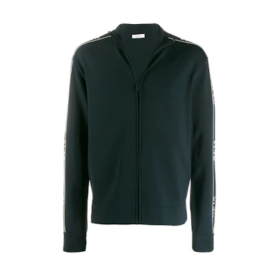 Valentino FW21 Green Long-Sleeve Zipper Jacket VKE03U55A598
