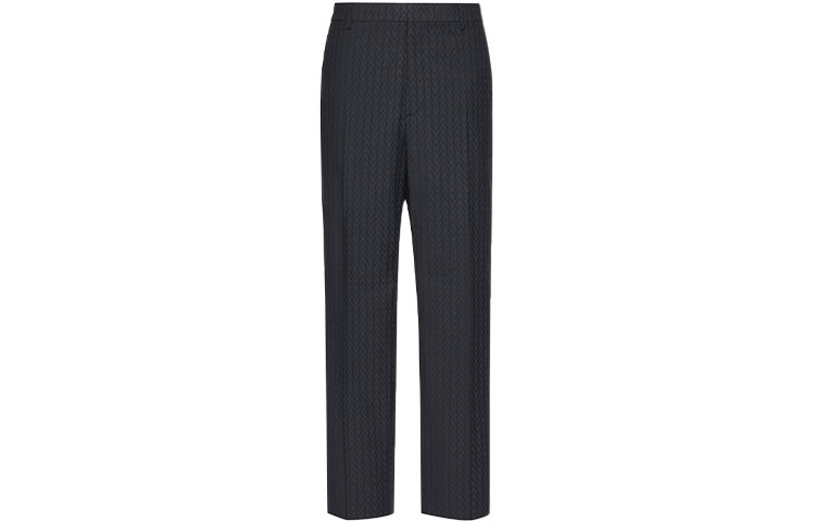 Valentino FW21 Logo Mohair Casual Pants Blue WV3RBG817H6T36