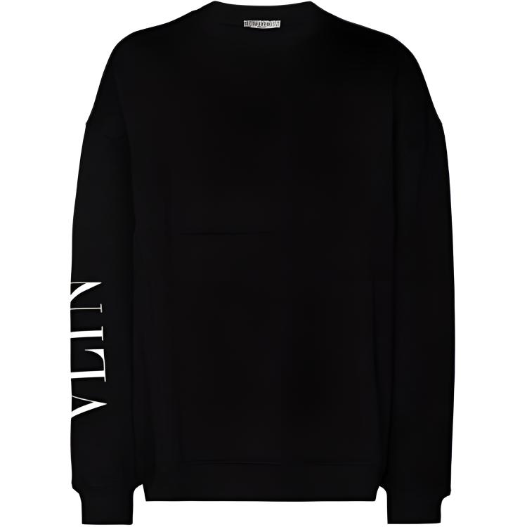 Valentino FW21 Logo Print Sweatshirt Black UV0MF16J6YF0NI