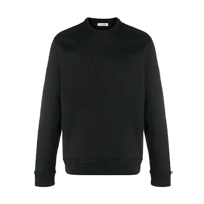 Valentino FW21 Logo Print Sweatshirt Black VMF14M73M0NO